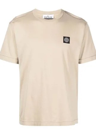 Stone Island футболка с нашивкой-логотипом