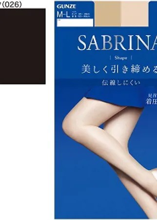 Японские колготки SABRINA придающие стройный силуэт, цвет - черный, размер LL
