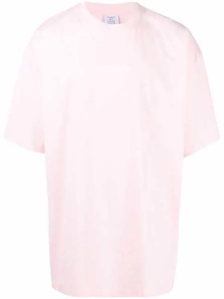 VETEMENTS футболка с логотипом