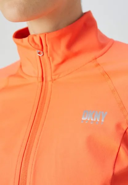 Тренировочная куртка Balance Compression Zip Up Thumb Holes DKNY, коралл