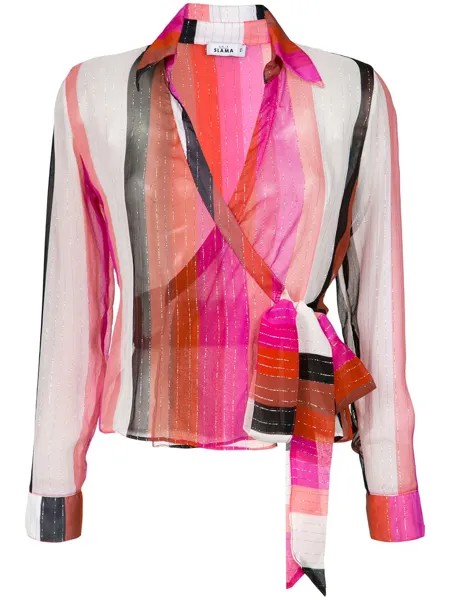 Amir Slama silk wrap blouse