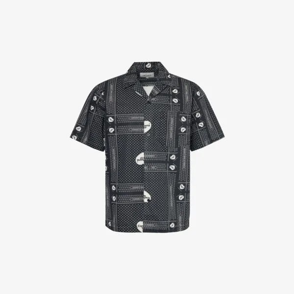 Рубашка свободного кроя из хлопка с графическим принтом heart bandana Carhartt Wip, черный