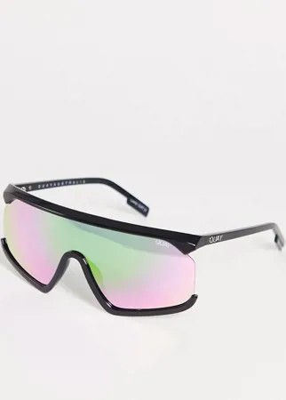 Солнцезащитные очки Quay Electric Shield-Розовый цвет