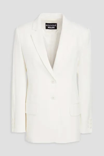 Креповый пиджак Boutique Moschino, белый