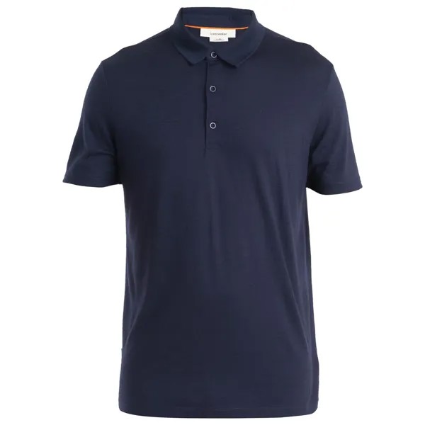 Рубашка из мериноса Icebreaker Merino 150 Tech Lite III S/S Polo, цвет Midnight Navy