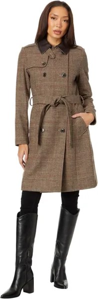 Куртка Plaid Wool Trench LAUREN Ralph Lauren, цвет Heritage Plaid