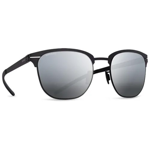 Солнцезащитные очки Gresso, круглые, зеркальные, с защитой от УФ, для мужчин, черный