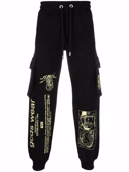 Gcds спортивные брюки с графичным принтом