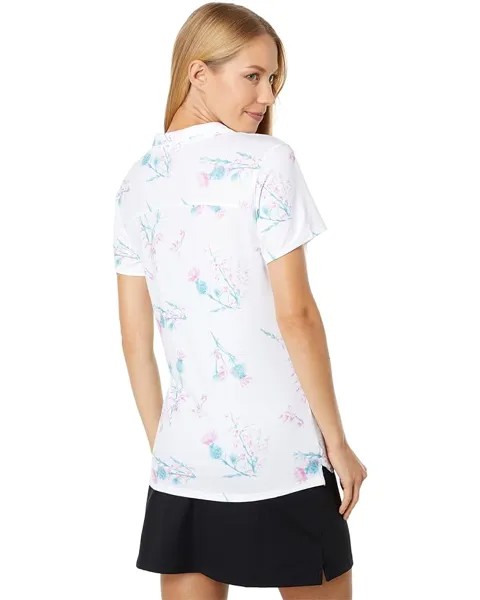 Поло Puma Mattr Lowlands Polo, цвет Bright White/Mauve Pop