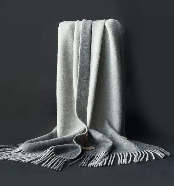 Японский стиль 100% чистый шерстяной глушитель осень зима мужской длинный Модный Цветной градиентный шарф сохраняющий тепло шейный платок