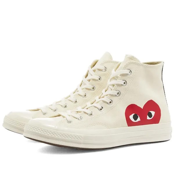 Кеды Comme des Garcons Play Converse Chuck Taylor 1970S Hi, бежевый