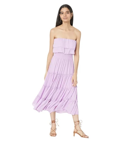 Платье 1.STATE, Strapless Ruffle Tiered Maxi Dress