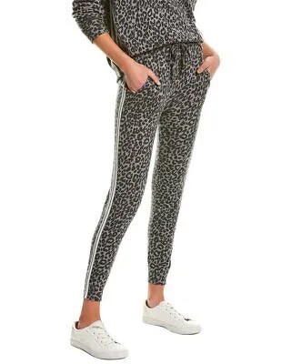 Женские спортивные брюки из кашемира с черепом Kassie Cashmere-Blend с леопардовым принтом