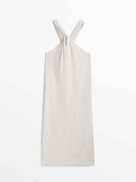 Сарафан женский Massimo Dutti 662453271 белый XS (доставка из-за рубежа)