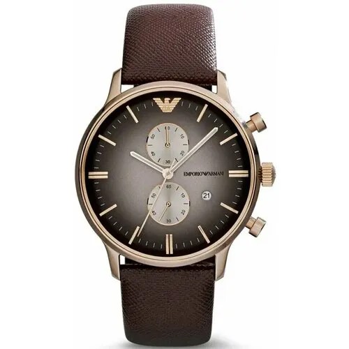 Наручные часы EMPORIO ARMANI Retro, коричневый/черный