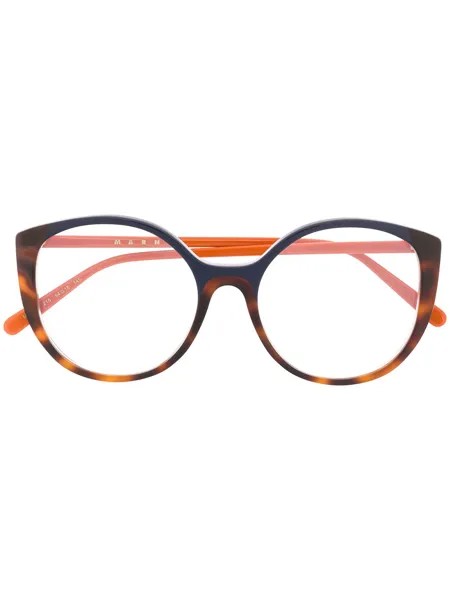 Marni Eyewear очки в оправе 'кошачий глаз' черепаховой расцветки