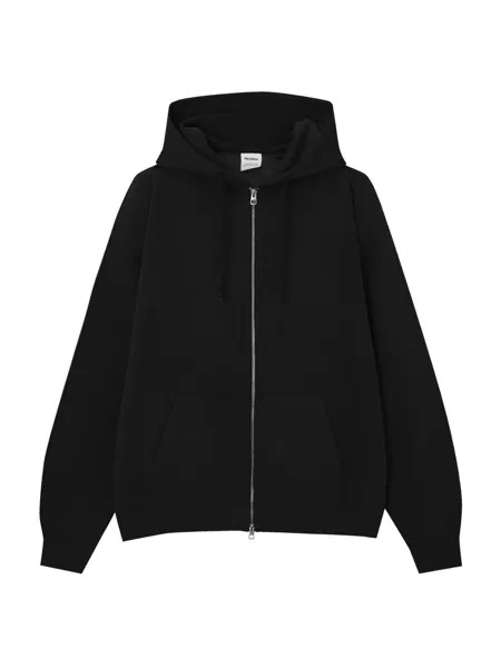 Худи на молнии Pull&Bear, черный