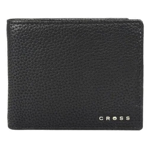 Кошелёк Cross Nueva Management Black, кожа наппа, фактурная, чёрный, 11 х 9 х 1,5 см