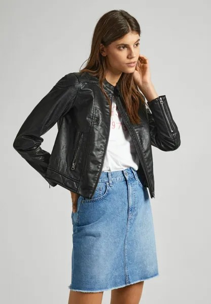 Куртка из искусственной кожи Stazie Pepe Jeans, черный