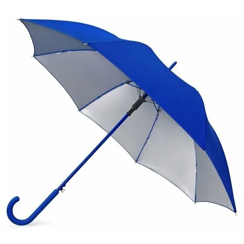 Зонт-трость Oasis, синий, серебряный