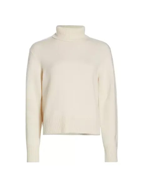 Кашемировый свитер с высоким воротником Frame, цвет cream