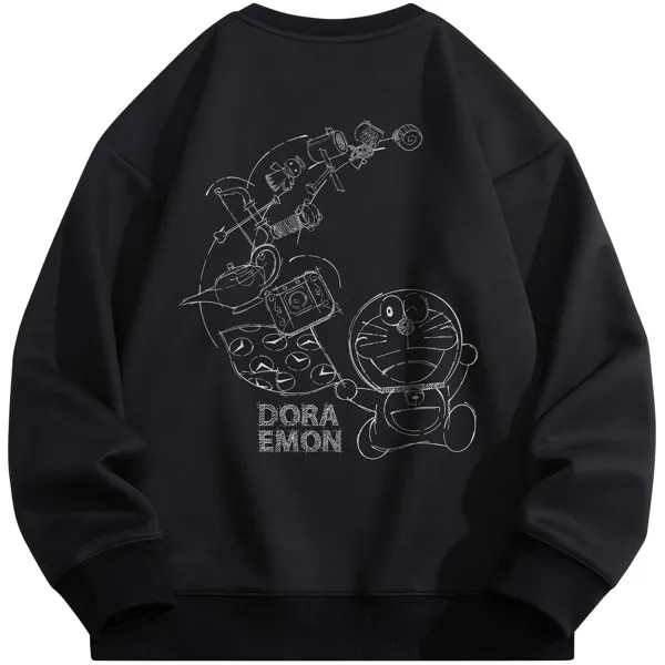 Толстовка унисекс Doraemon, Светло-зеленый (бархатный)