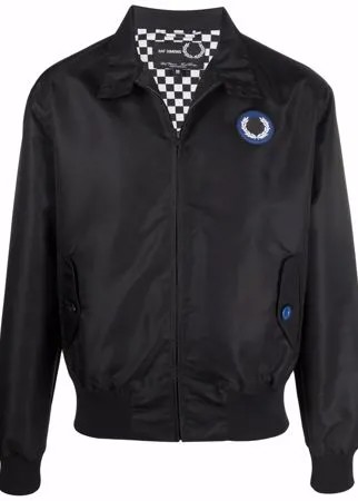 Raf Simons X Fred Perry бомбер Harrington с нашивкой