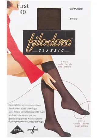 Капроновые гольфы Filodoro Classic First 40 Den, размер 1/2 S/M, cappuccio