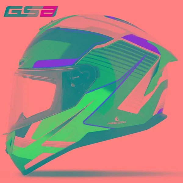 GSB S-316 для женщин и мужчин, мотоциклетный шлем, Мотокросс на все лицо, гоночная серия с двойными линзами, защитная шапка, теплая ветрозащитная