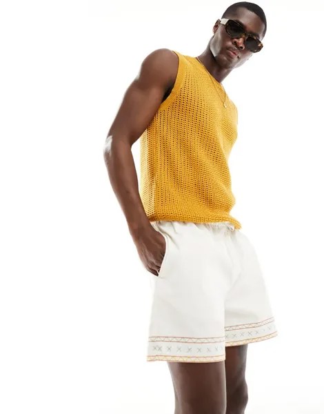 Комбинезон широкого кроя ASOS DESIGN с вышивкой по краю
