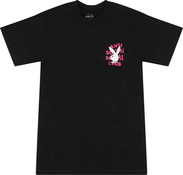 Футболка Anti Social Social Club x Playboy Remix T-Shirt 'Black', черный