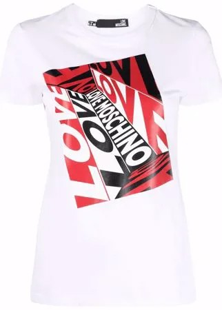 Love Moschino футболка с логотипом