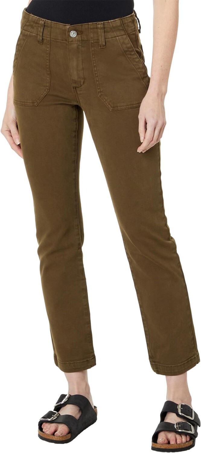 Джинсы Paige Mayslie Straight Ankle, цвет Vintage Olive Meadow