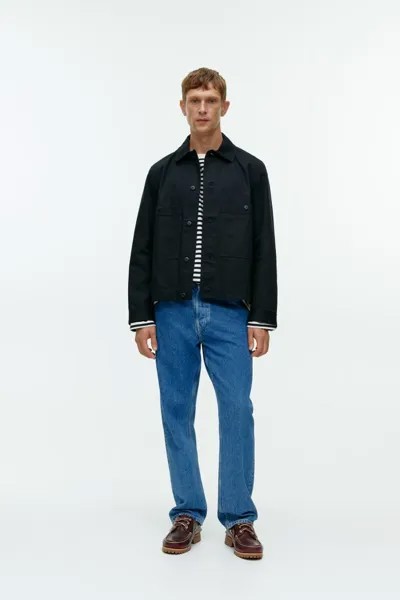 Хлопковая куртка H&M, синий