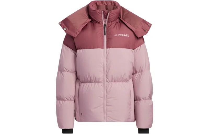 Пуховик женский розовый Adidas