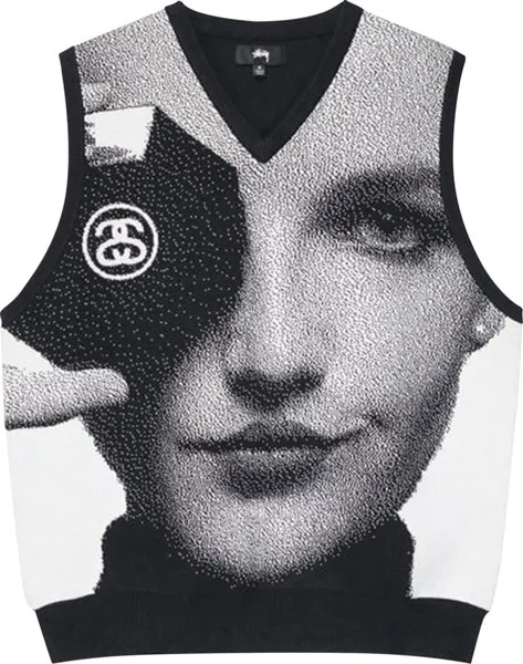 Жилет Stussy Photo Jacquard Vest 'Black', черный