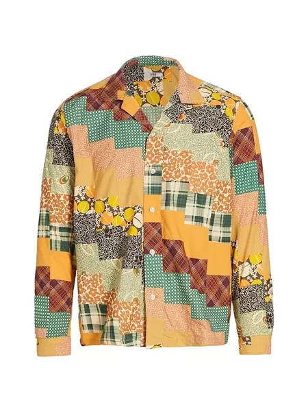 Рубашка в стиле пэчворк с диагональным квадратом Bode, мультиколор