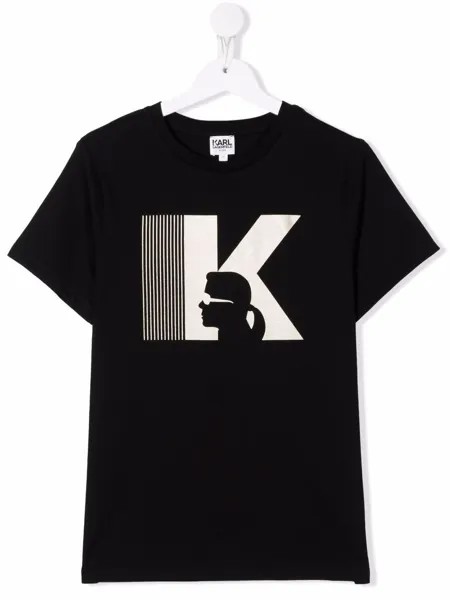 Karl Lagerfeld Kids футболка с логотипом