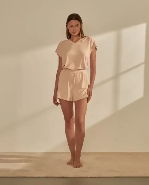 Женские пижамы с контрастным принтом Énfasis, цвет 250 Nude