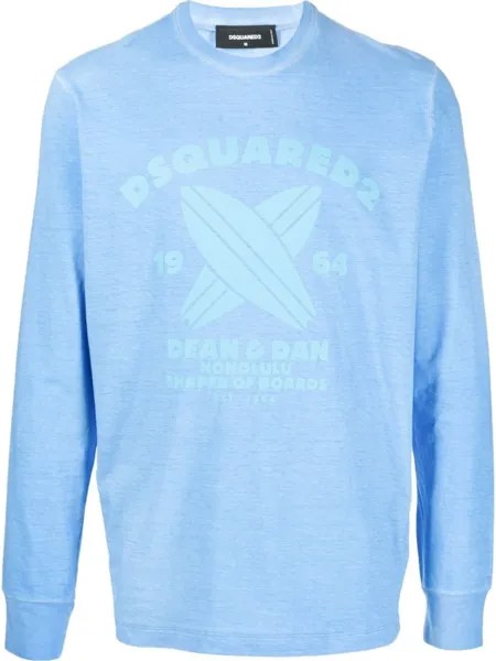 Dsquared2 толстовка с логотипом, синий