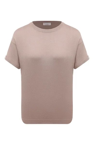 Футболка из кашемира и шелка Brunello Cucinelli