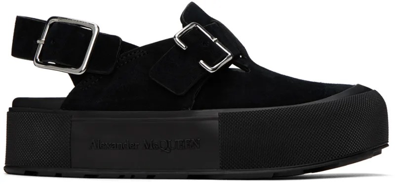 Черные сандалии Mount Slick Alexander McQueen