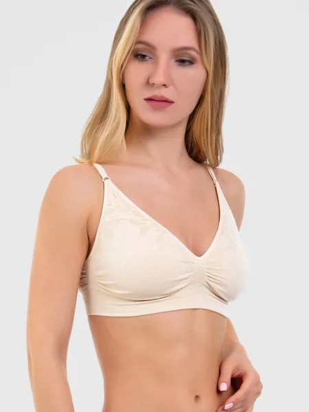 Топ женский Mademoiselle Bra Jacquard Sensitive бежевый S/M