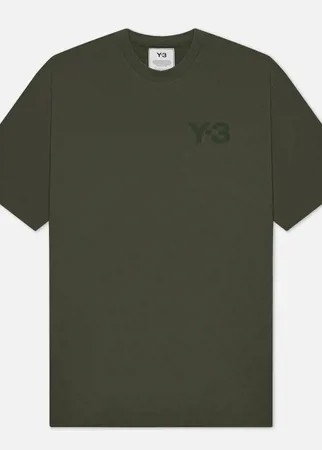 Мужская футболка Y-3 Classic Chest Logo Y-3, цвет зелёный, размер S