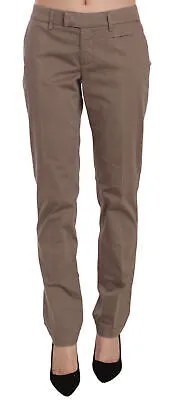 Брюки DONDUP Хлопковые эластичные коричневые брюки прямого кроя с заниженной талией s. 31 Рекомендуемая розничная цена 350 долларов США