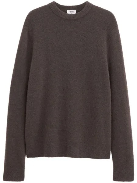 Filippa K вязаный свитер, коричневый