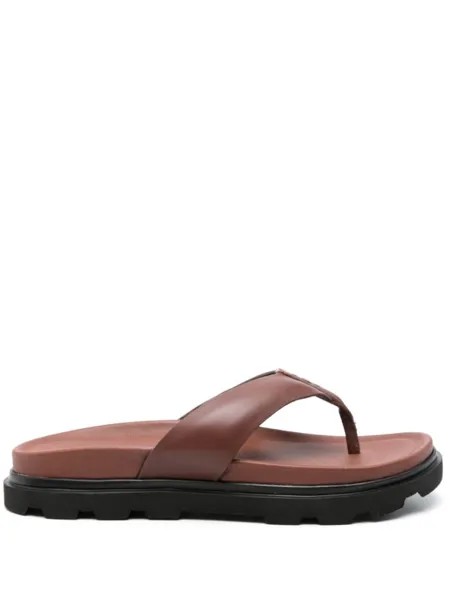 UGG кожаные шлепанцы Capitola, коричневый