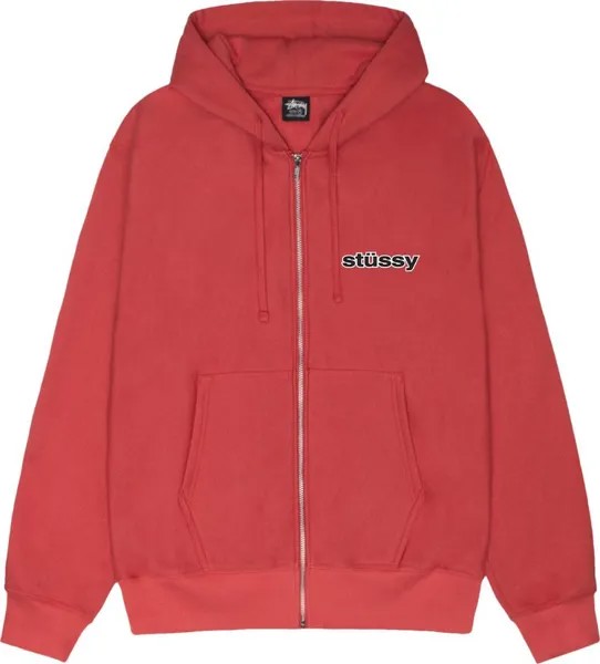 Худи Stussy SS-Link Zip 'Pepper', красный