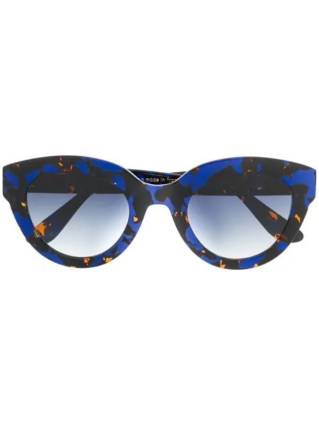 Emmanuelle Khanh затемненные солнцезащитные очки в оправе 'кошачий глаз'