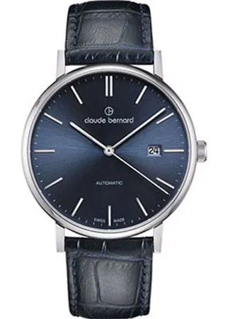 Швейцарские наручные  мужские часы Claude Bernard 80102-3BUIN. Коллекция Classic Automatic
